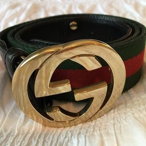 Gucci Signature Web Belt, 100% authentic
